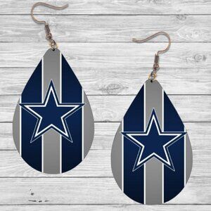 Dallas Cowboy Football Earrings